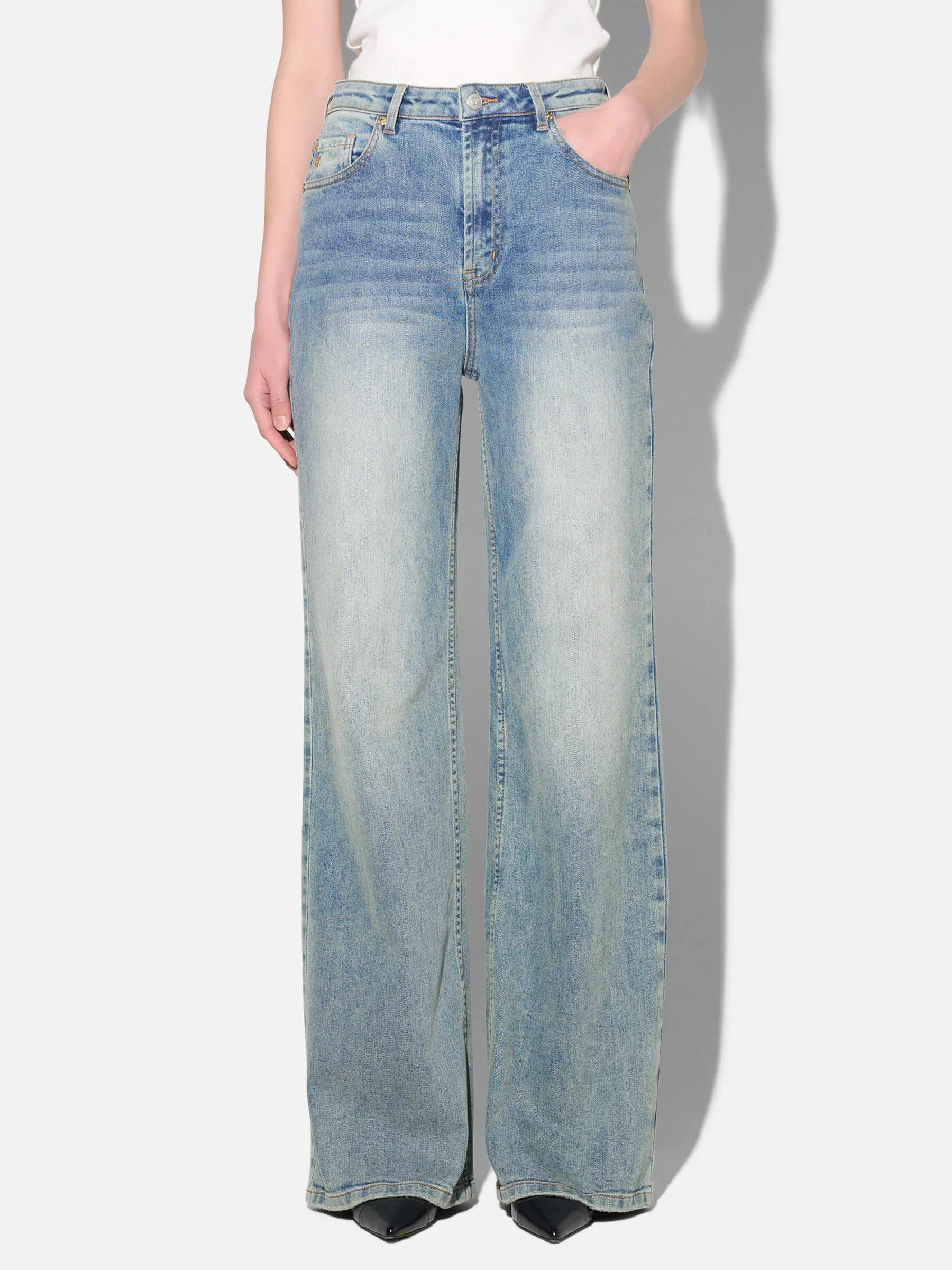straight jeans dames stretch janice