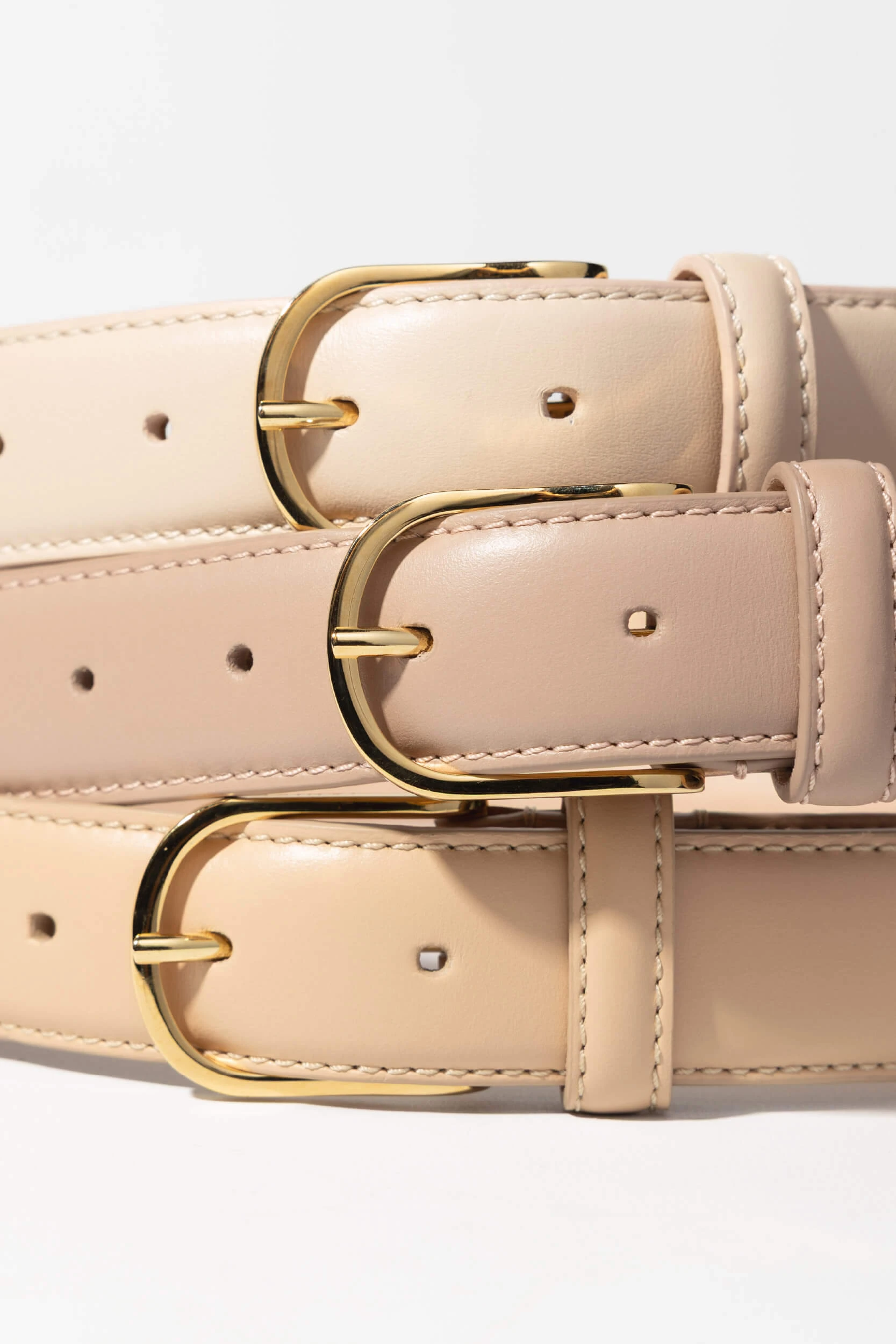 Leren Riem Dames Chase Beige