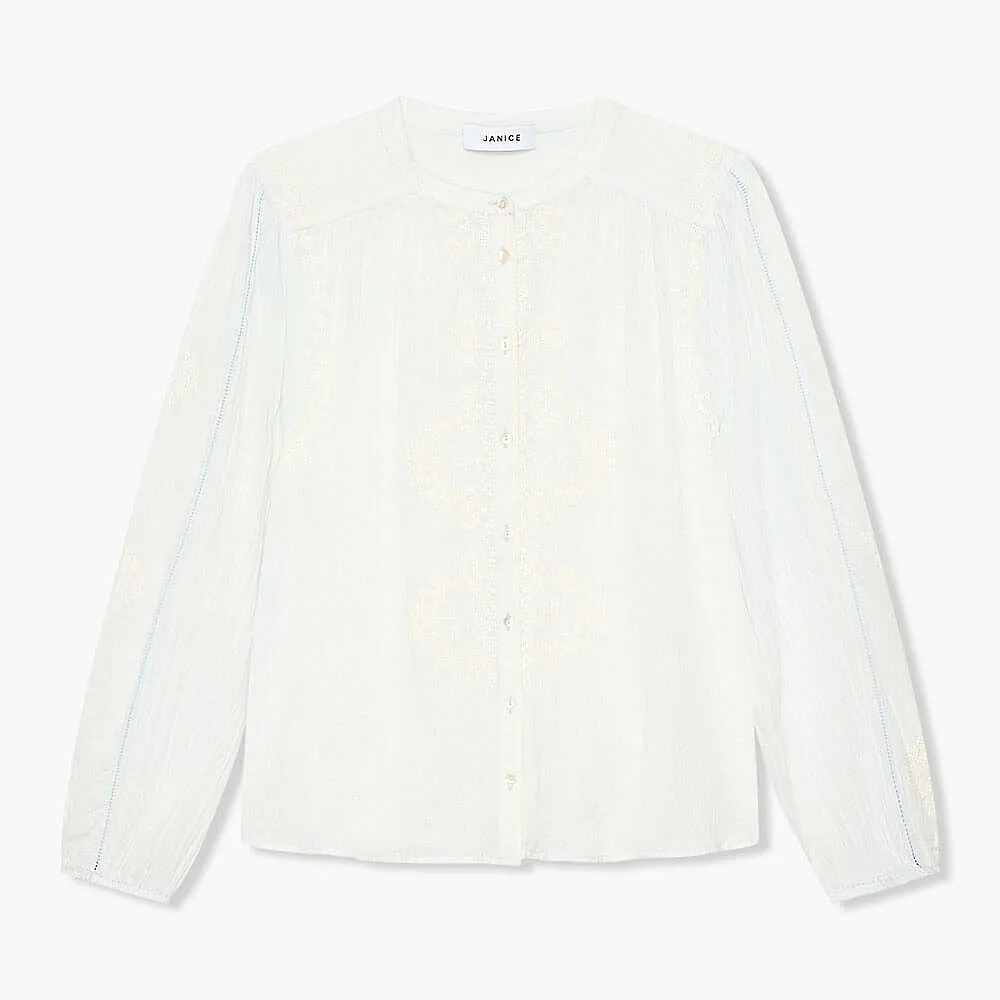 Austin Blouse Licht Blauw