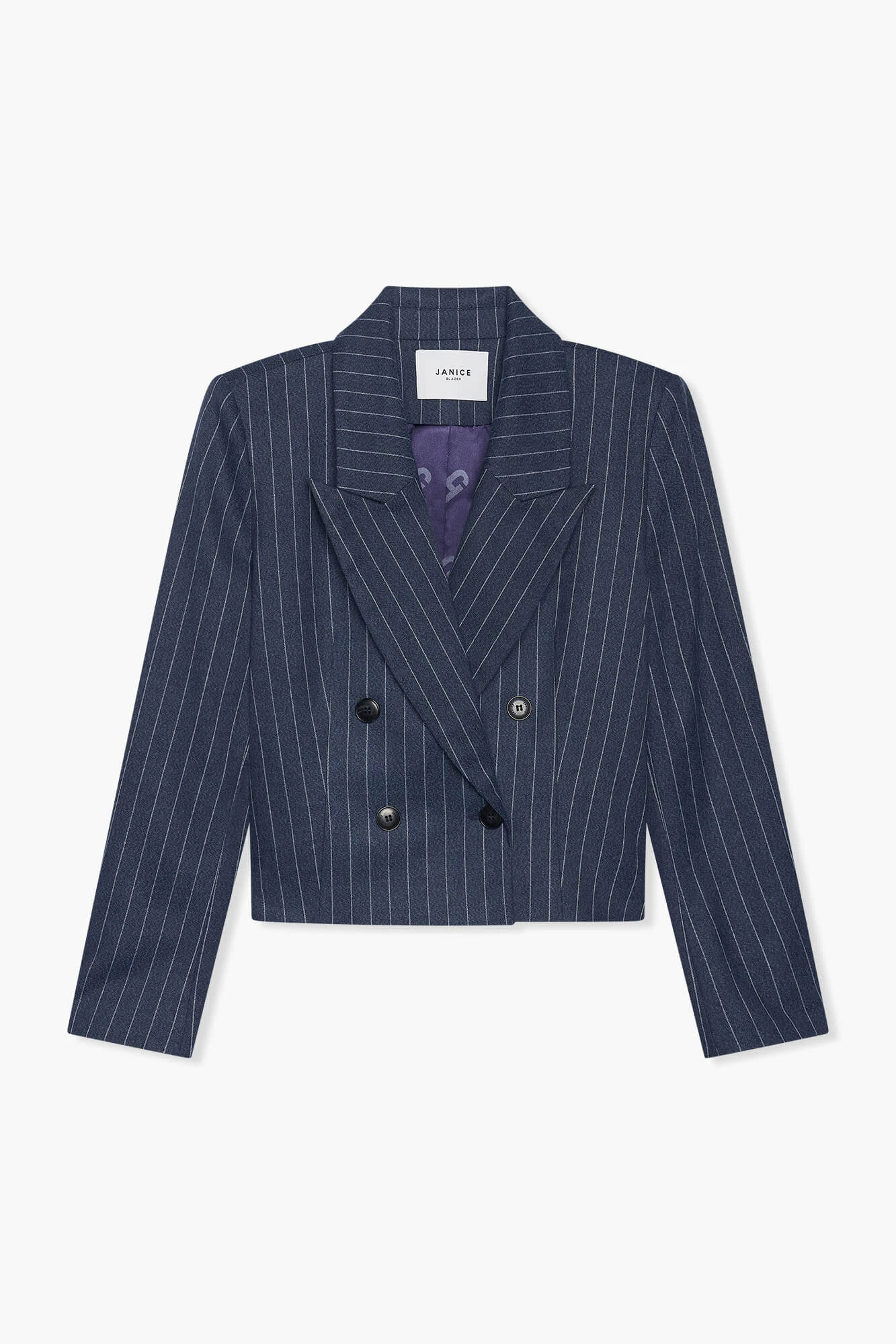 Blazer Dames Kort Stan Blauw Streep