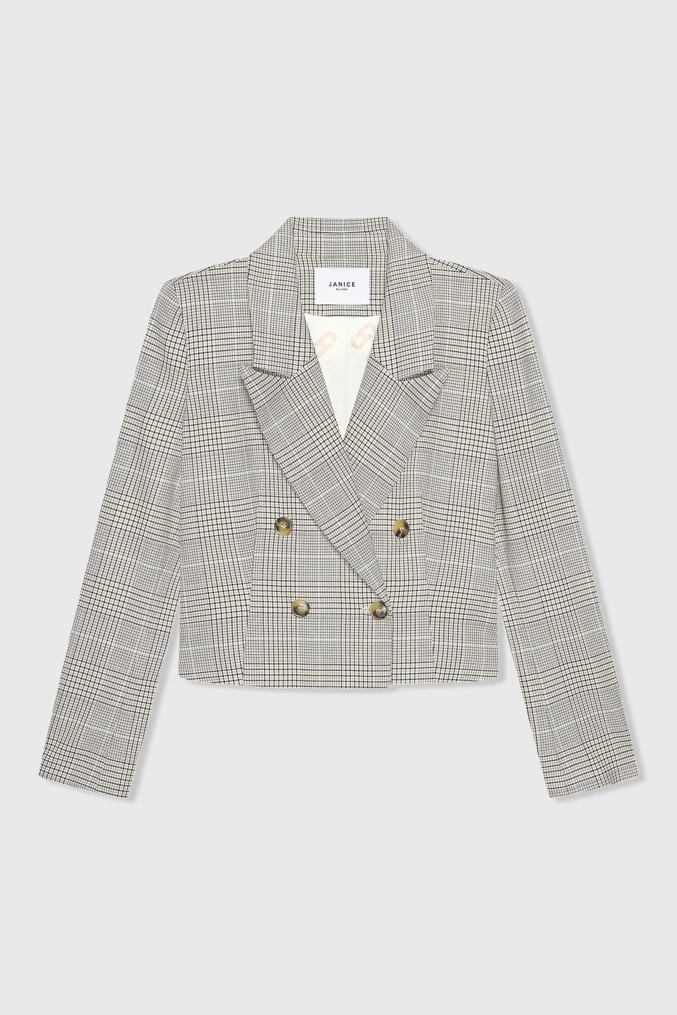 Stan Blazer Beige Ruit