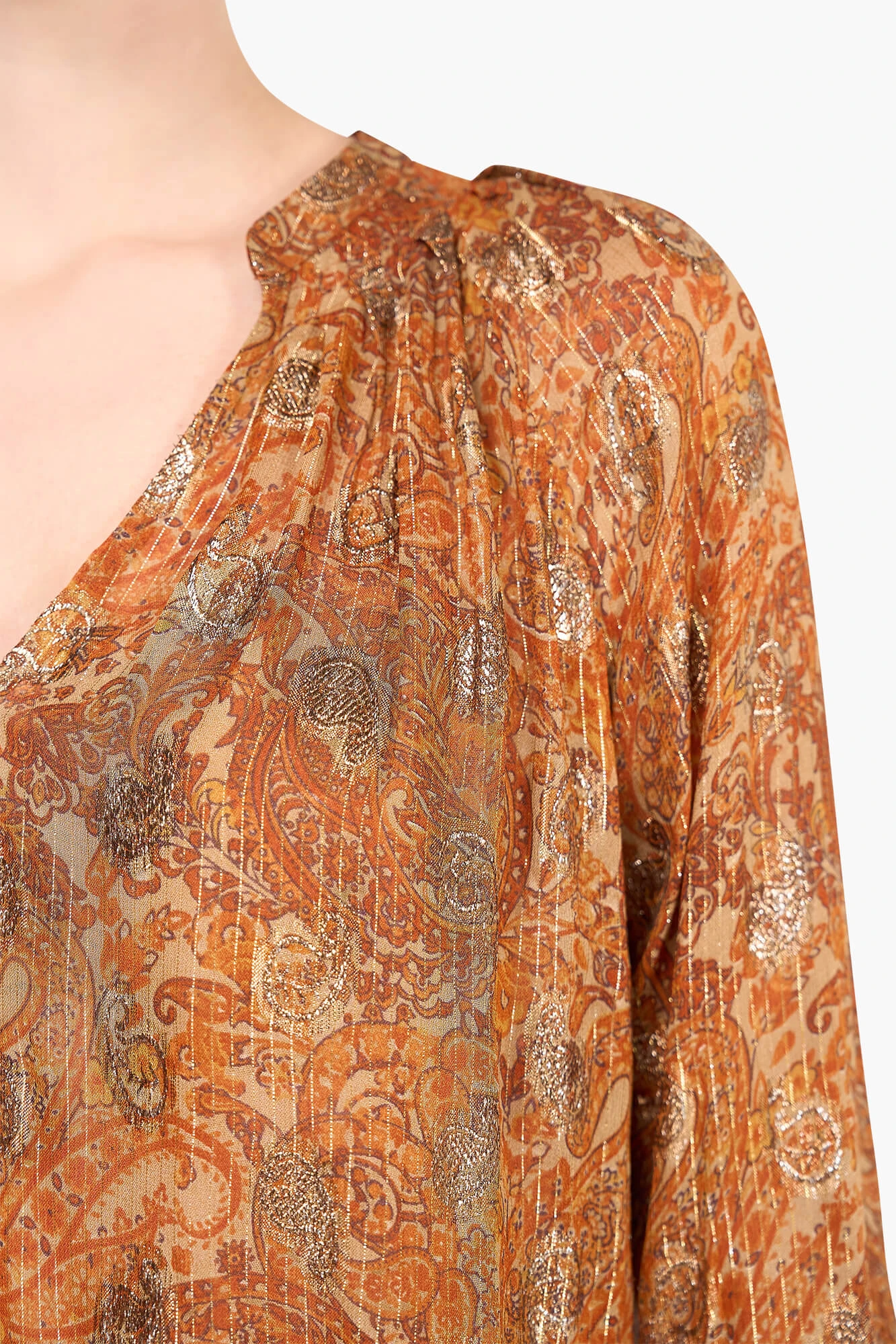 Blouse Dames Bruin Landon Paisley
