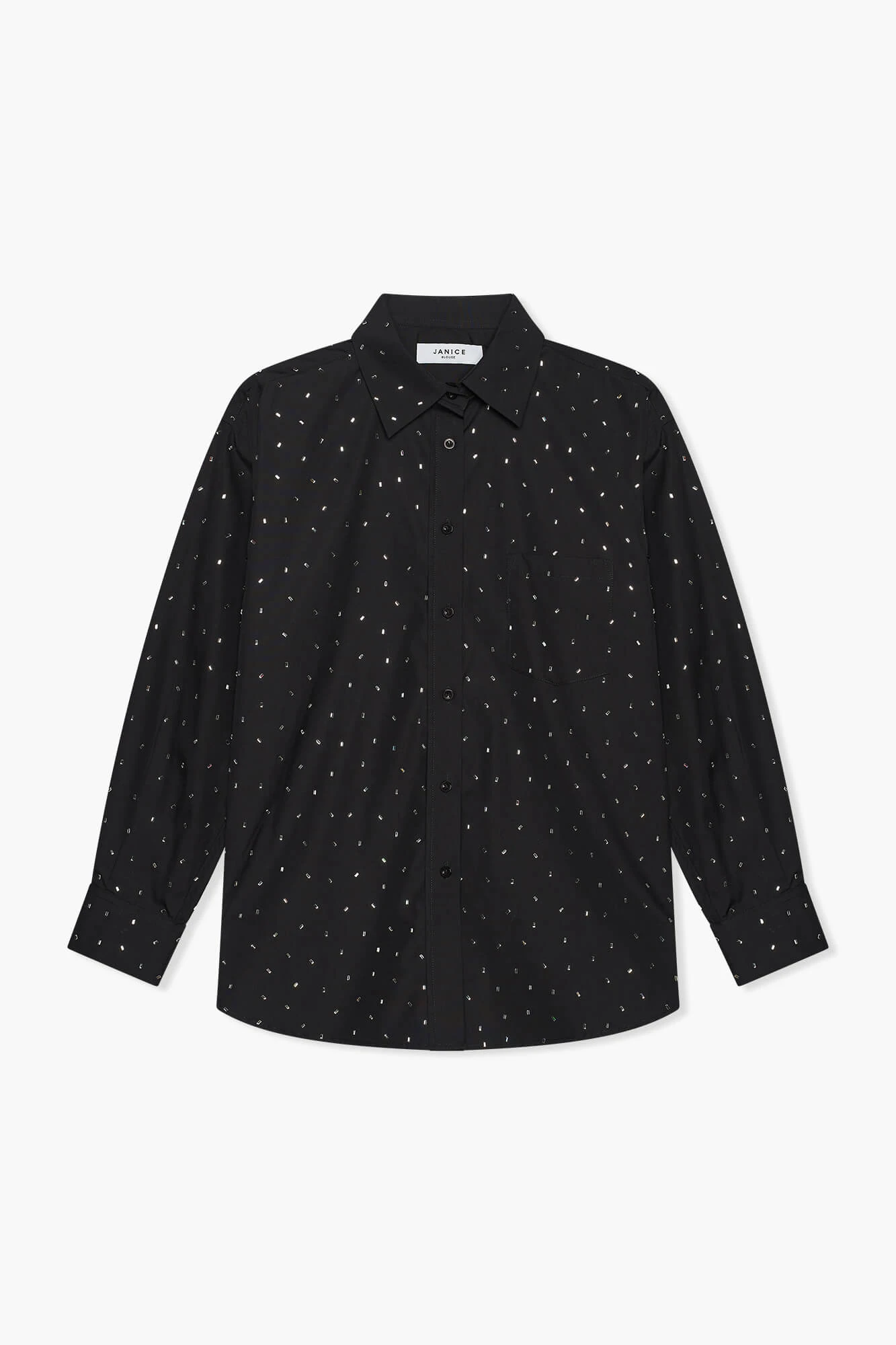 Katoenen Blouse Dames Steentjes Kygo Zwart