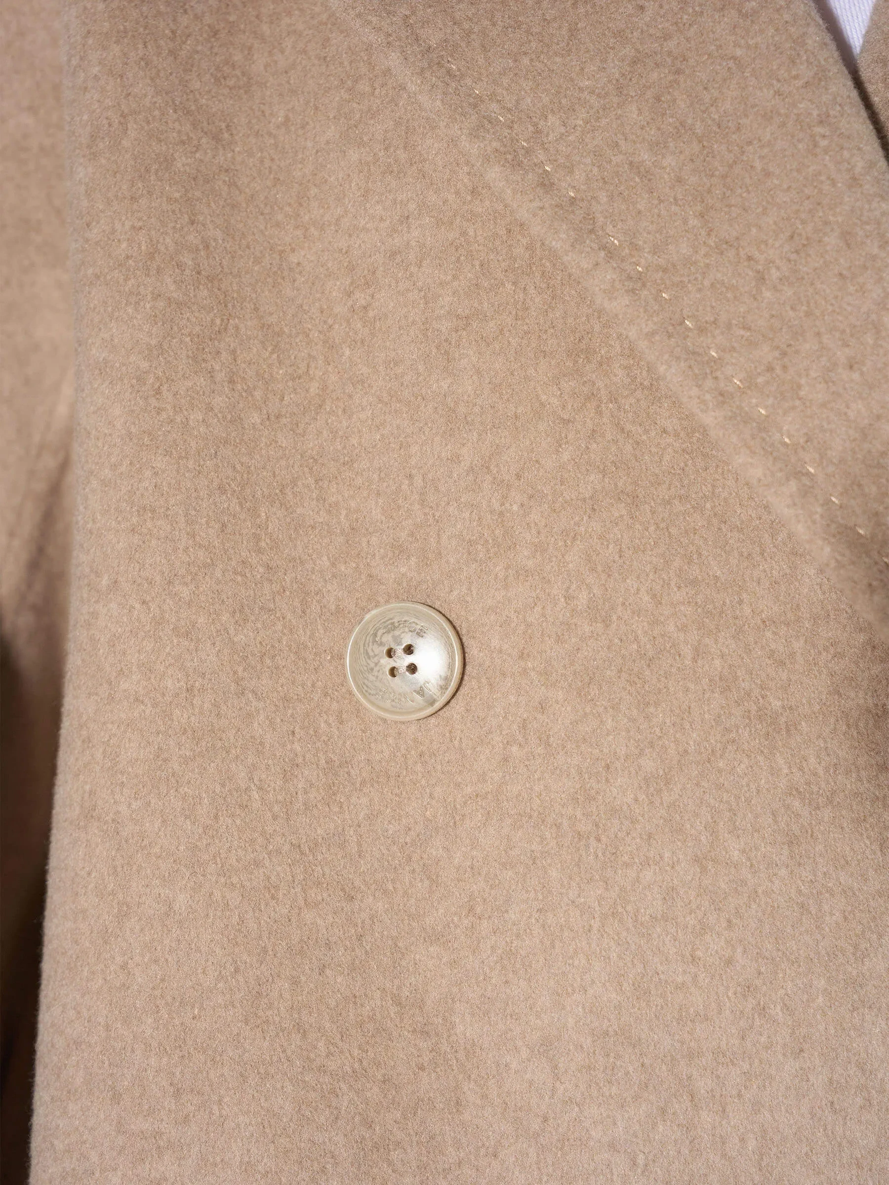 cashmere caban jas dames double face kennedy beige