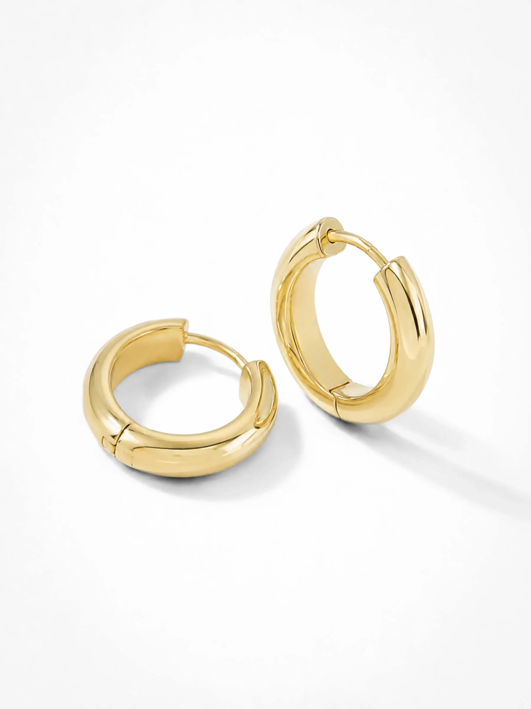 Gouden Oorbellen Hoops Creolen Aspen Medium