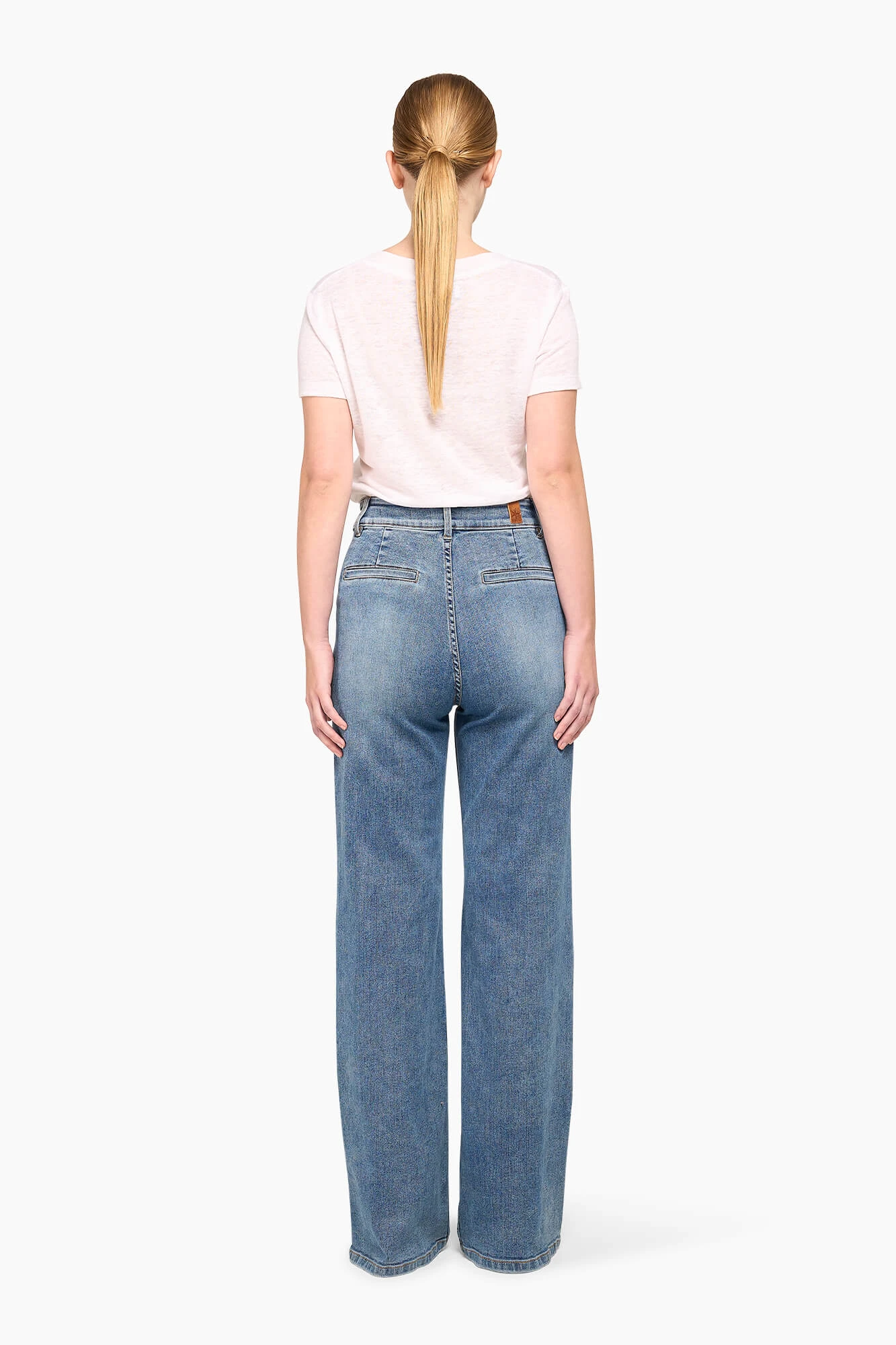 High Rise Flared Jeans Dames Jagger Blauw 422