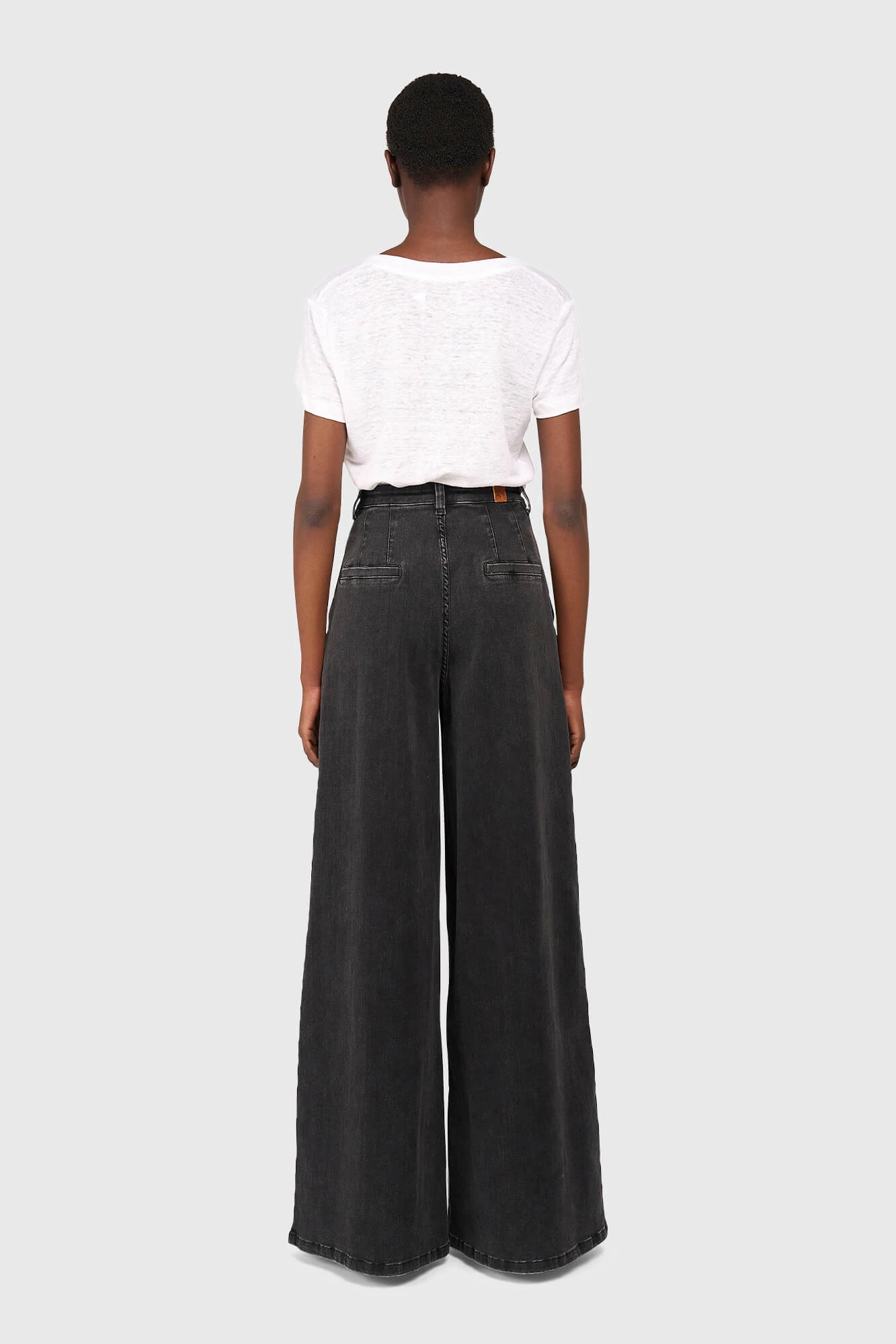 Jeans Wijde Pijp Dames Dollar Zwart 410