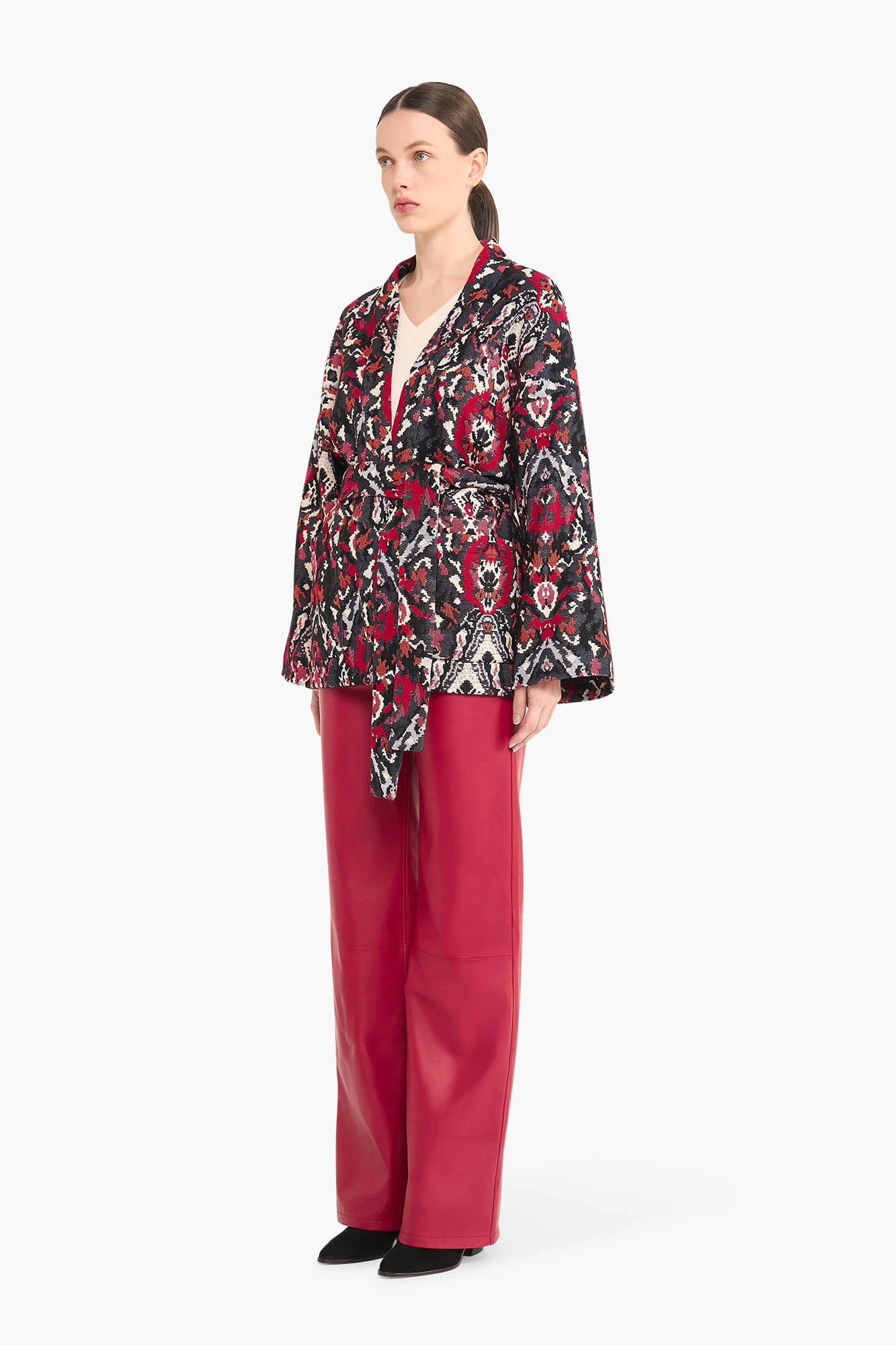 Kimono Dames Jacquard Preston Aztec