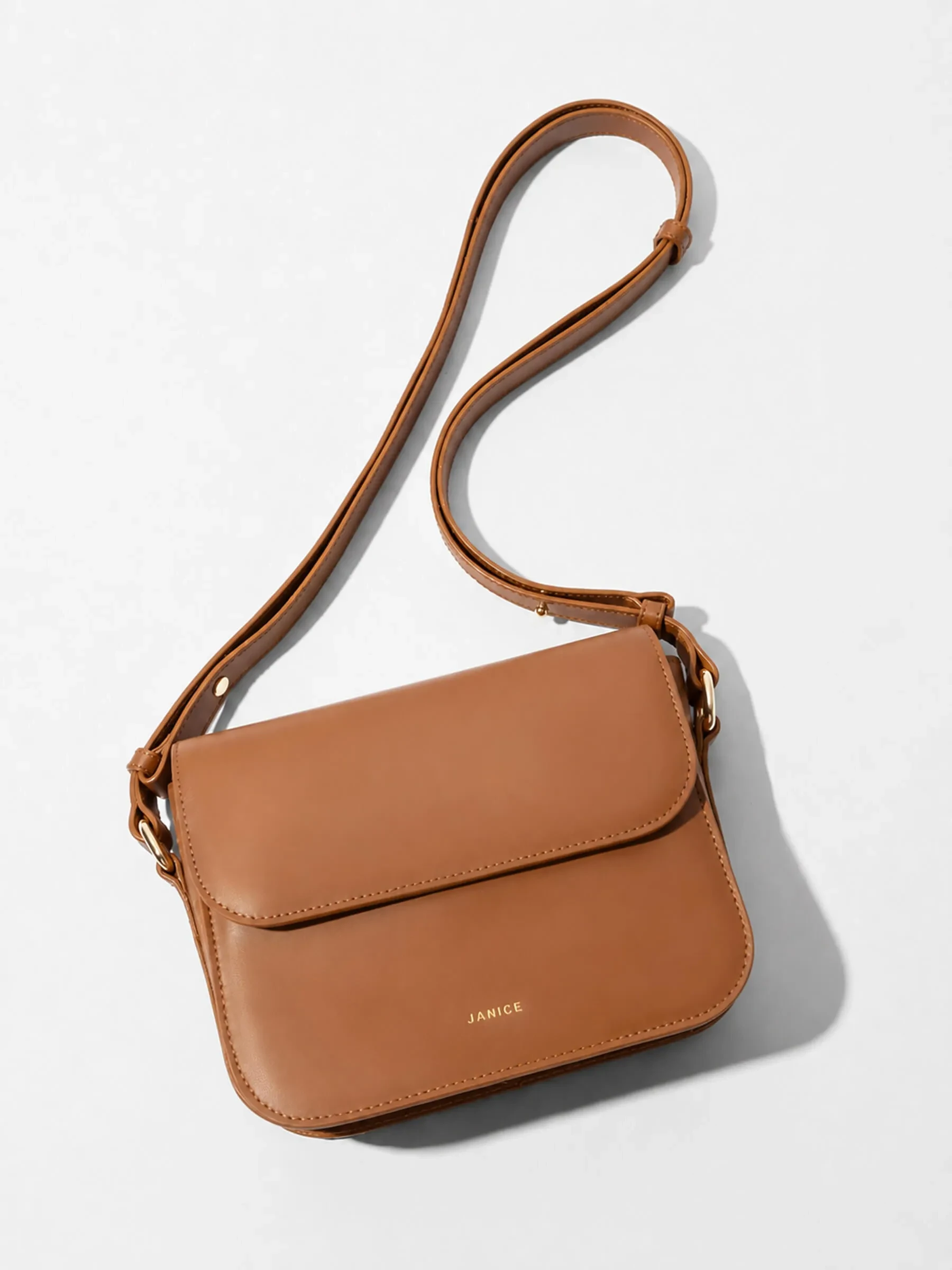 Leren Dames Tas Elias Cognac