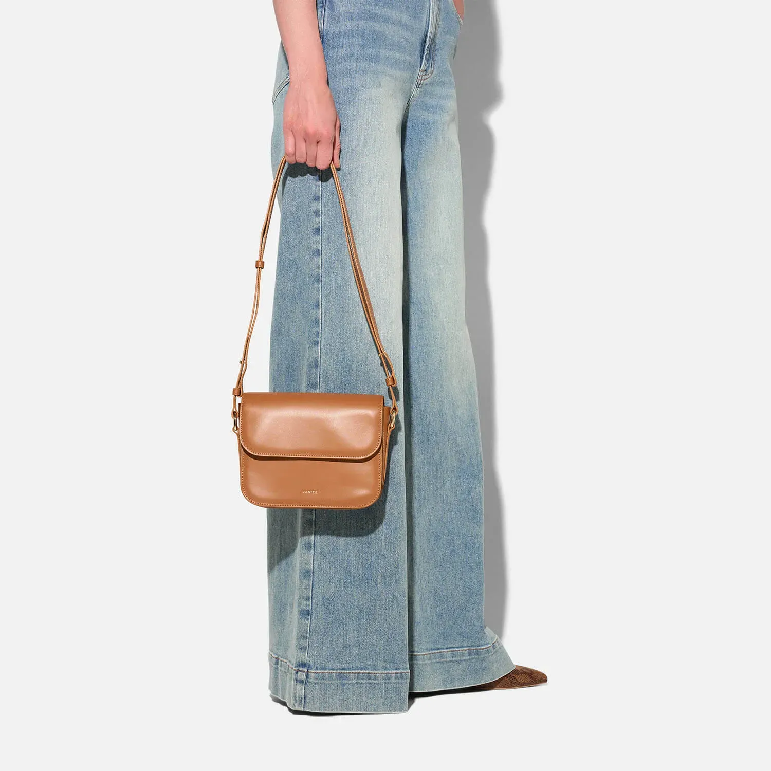 Leren Dames Tas Elias Cognac