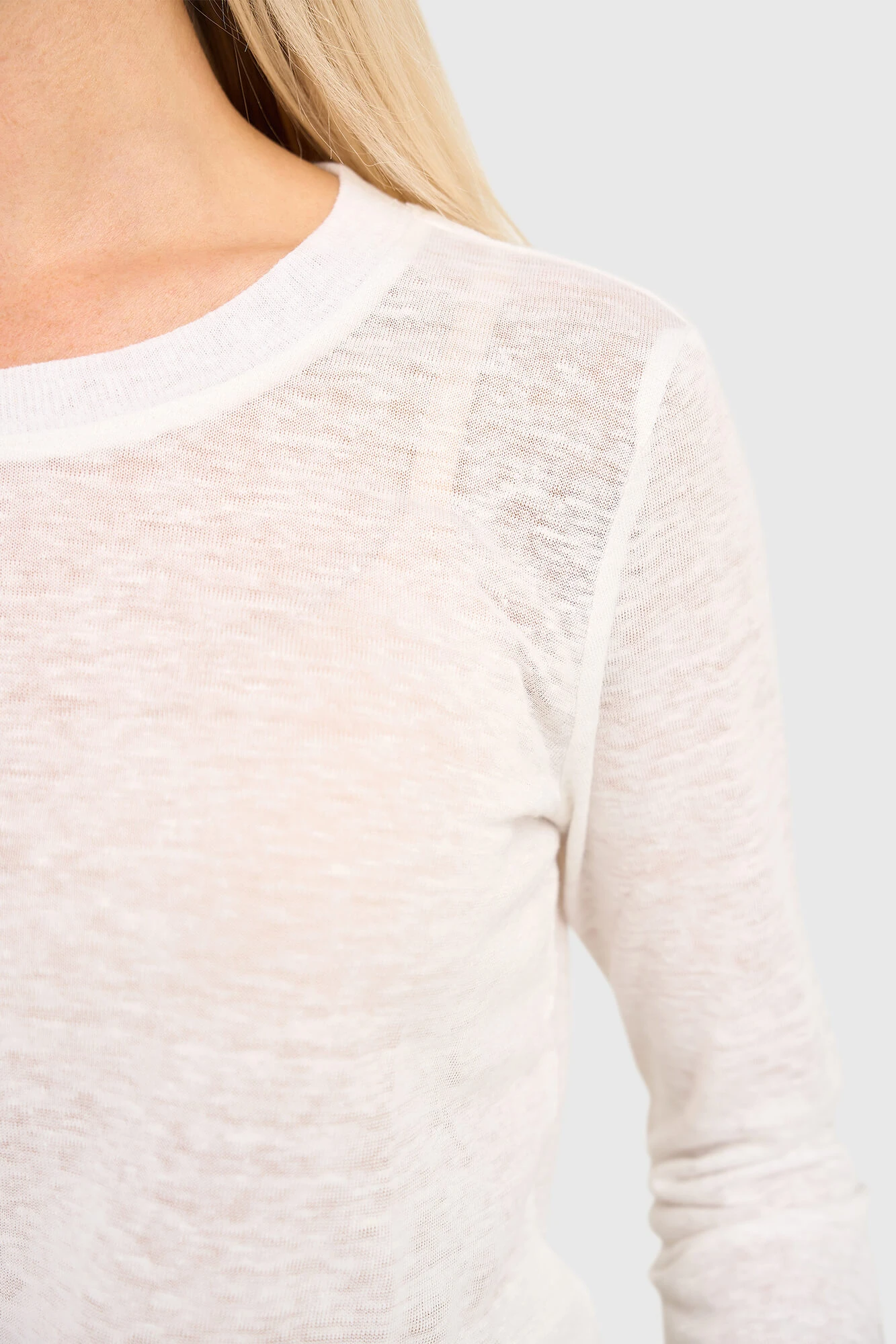 Linnen Shirt Dames Lange Mouw Ryan Wit