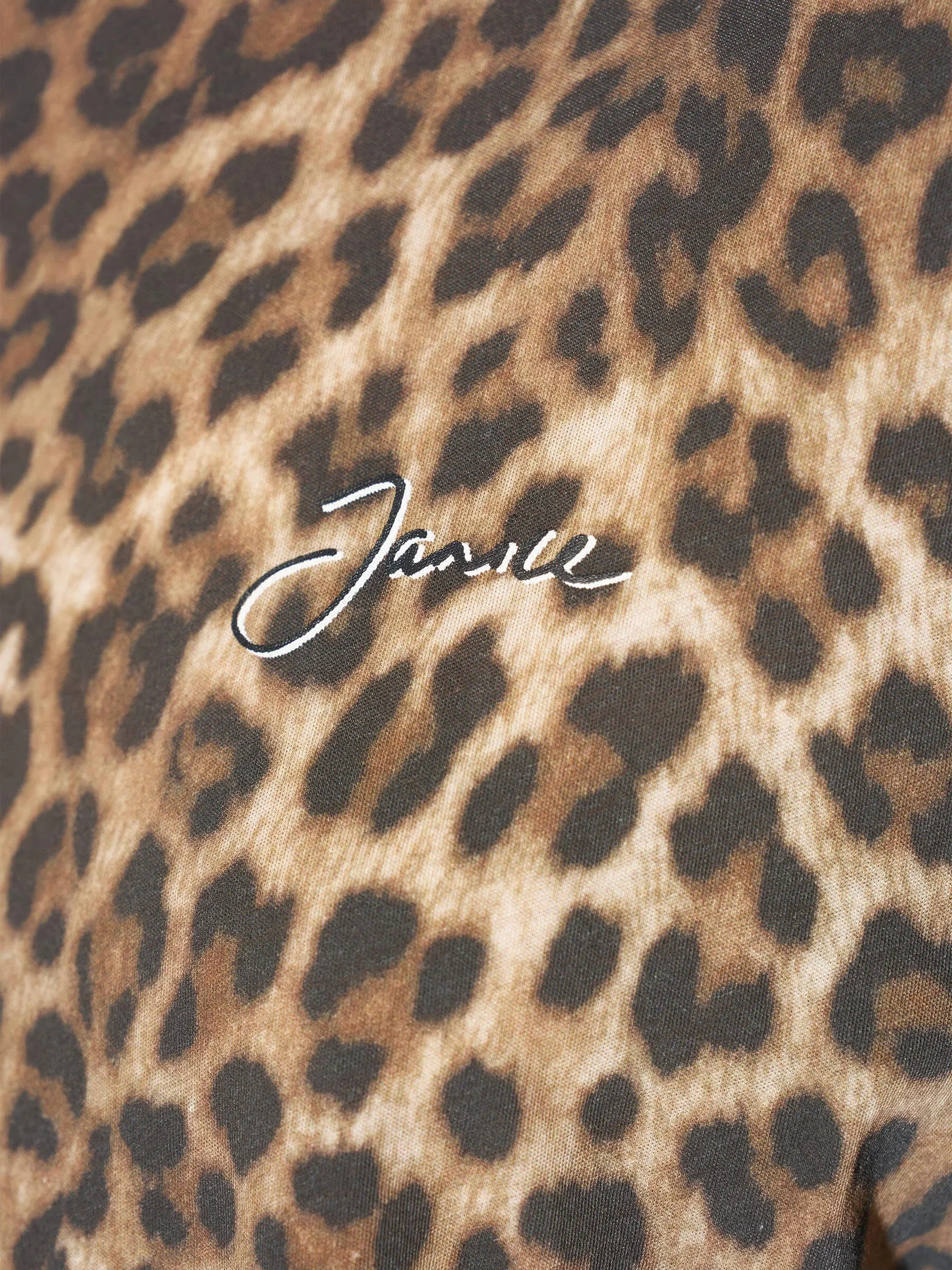 Panterprint Shirt Dames Katoen Logo Adam