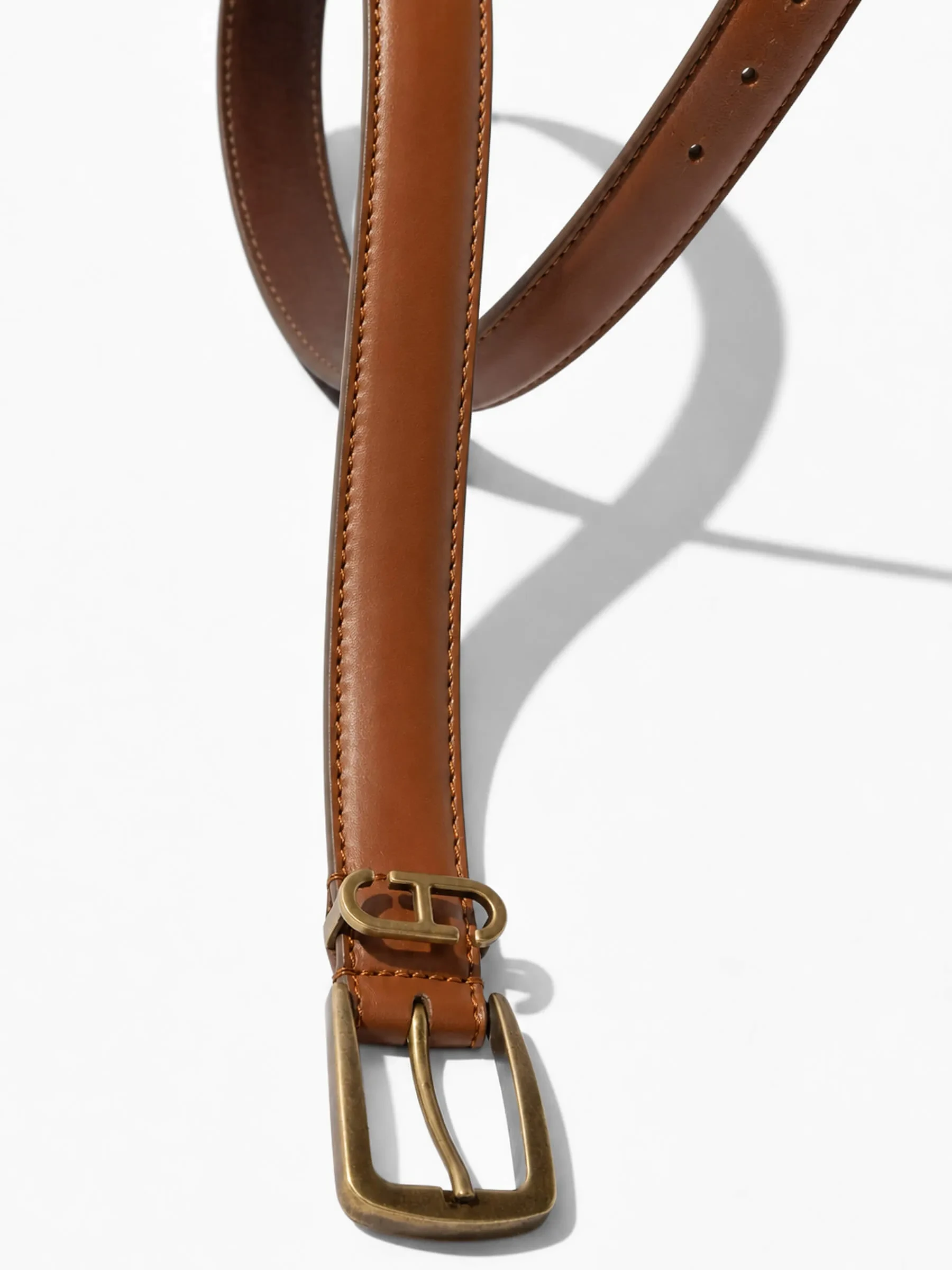Riem Leer Dames Tabacco Colby Brass