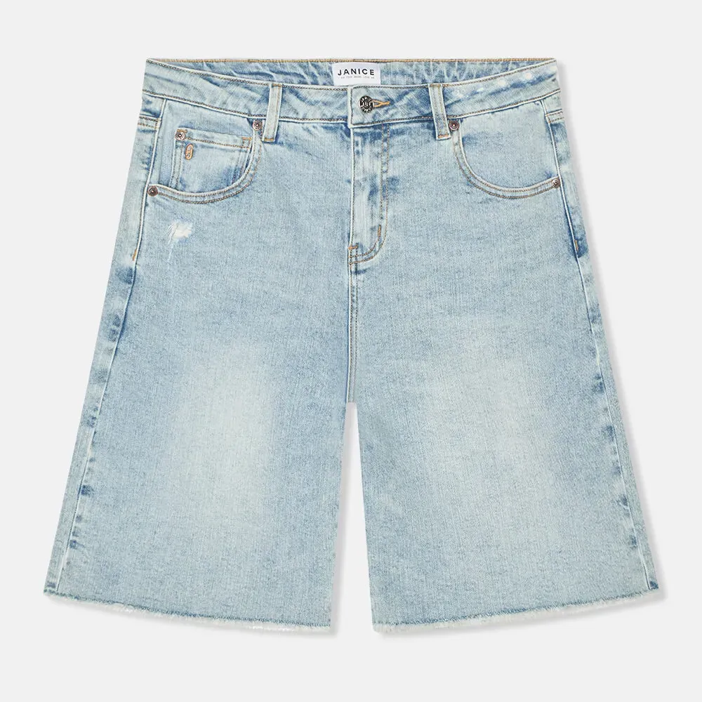 Shorts Jeans Dames Stretch Bo Blauw 565