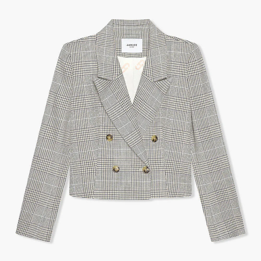 Stan Blazer Beige Ruit