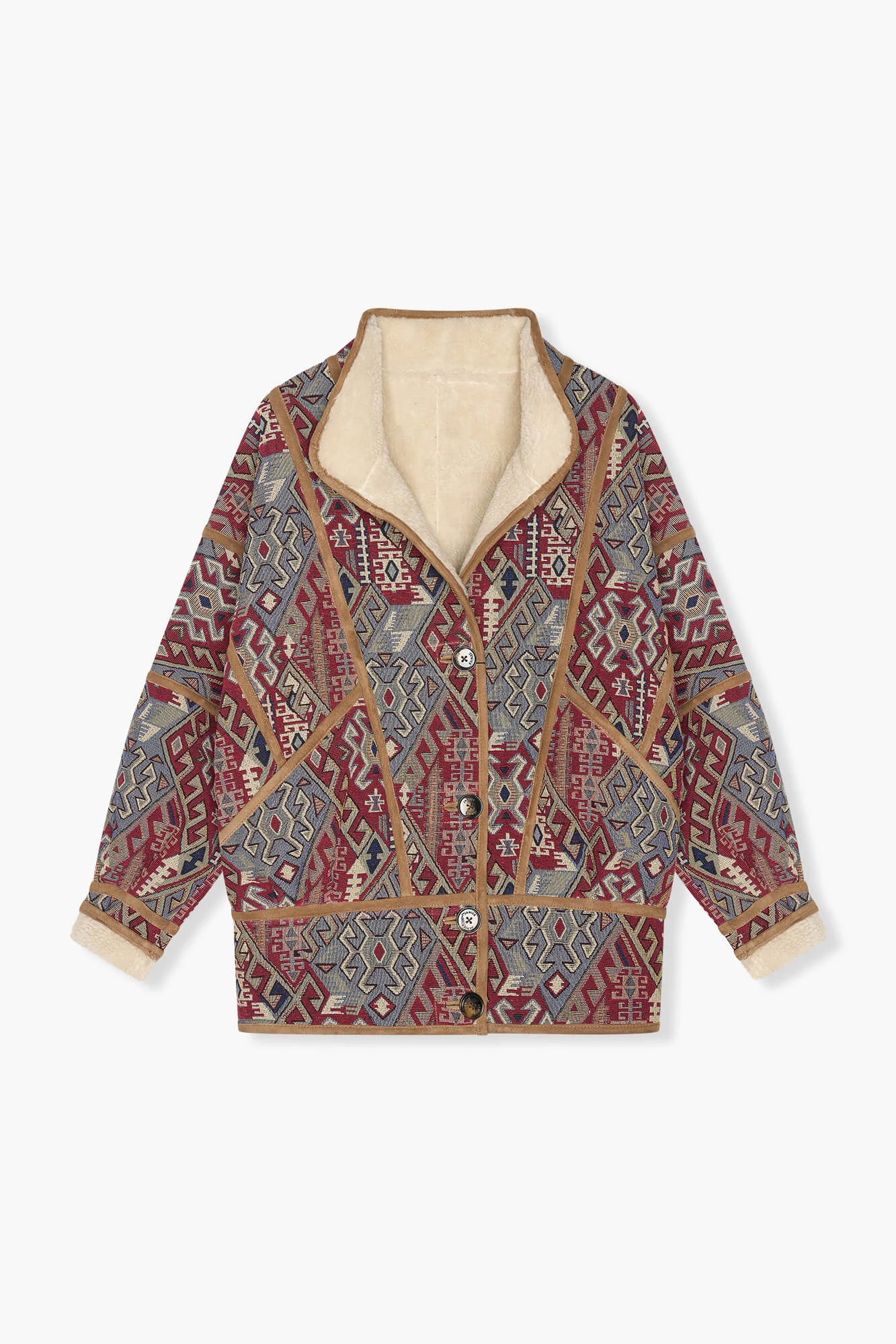 Jas Dames Jacquard Seth Aztec Red
