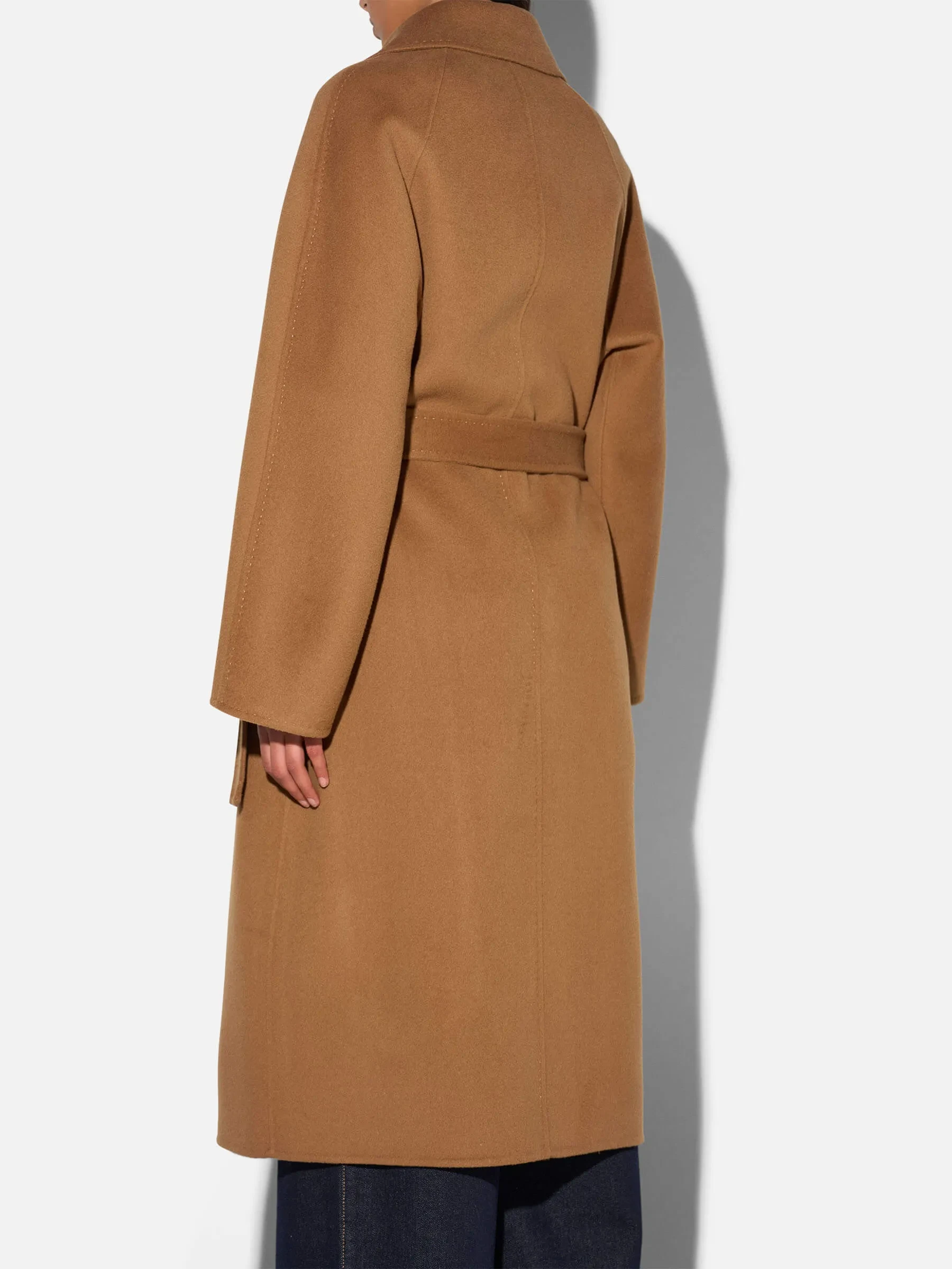 Trench Jas Lang Dames Cashmere Detroit Cognac